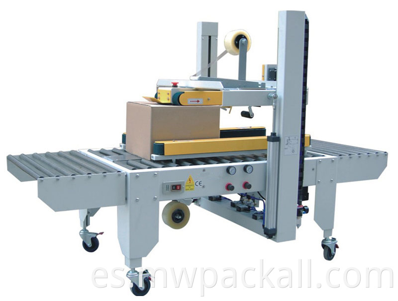 Máquina de sellado semiautomático de la marca Myway Máquina de sellado de caja de cartón con cinta adhesiva 48 mm 60 mm